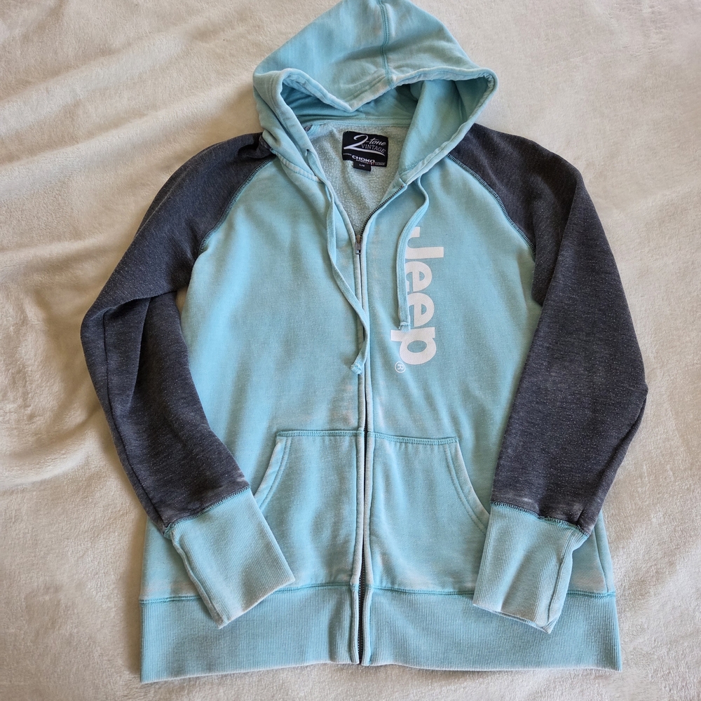 Womens Jeep Zip Up Hoodie Sz Lrg